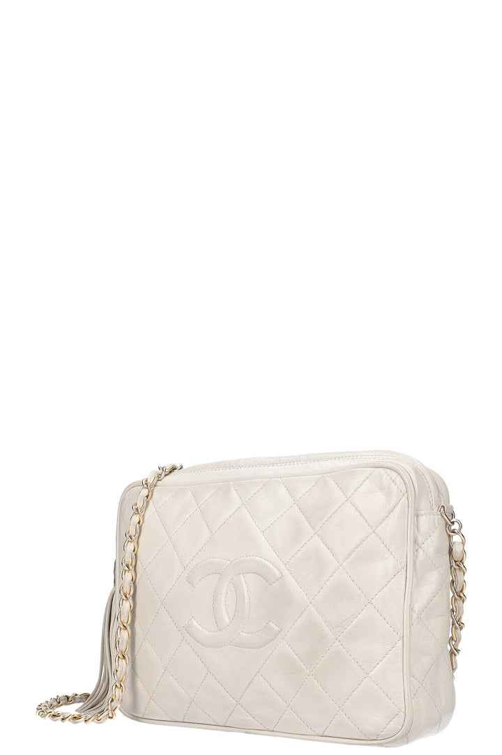 CHANEL Camera Bag White