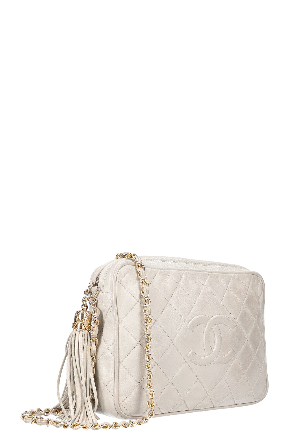 CHANEL Camera Bag White