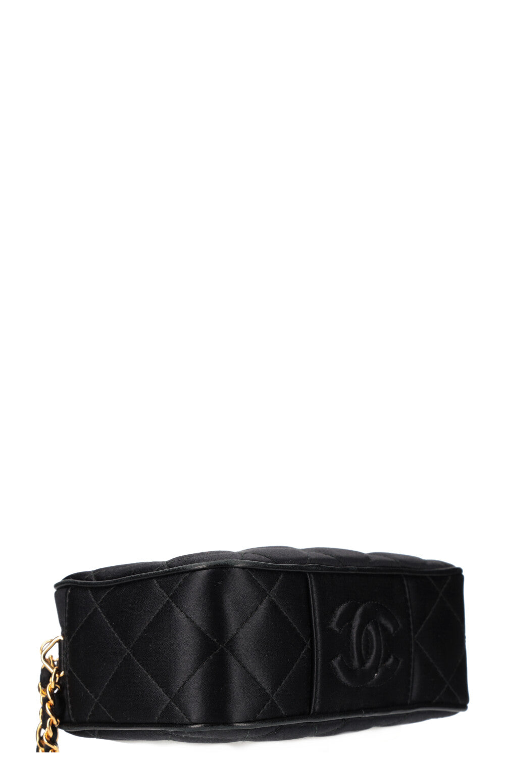 CHANEL Mini Camera Bag Satin Black