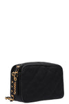 CHANEL Mini Camera Bag Satin Black