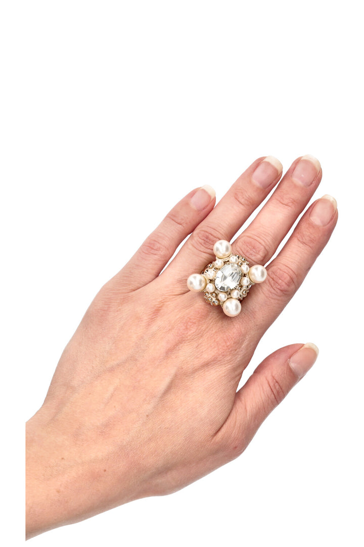 CHANEL Cocktail Ring Pearls 03