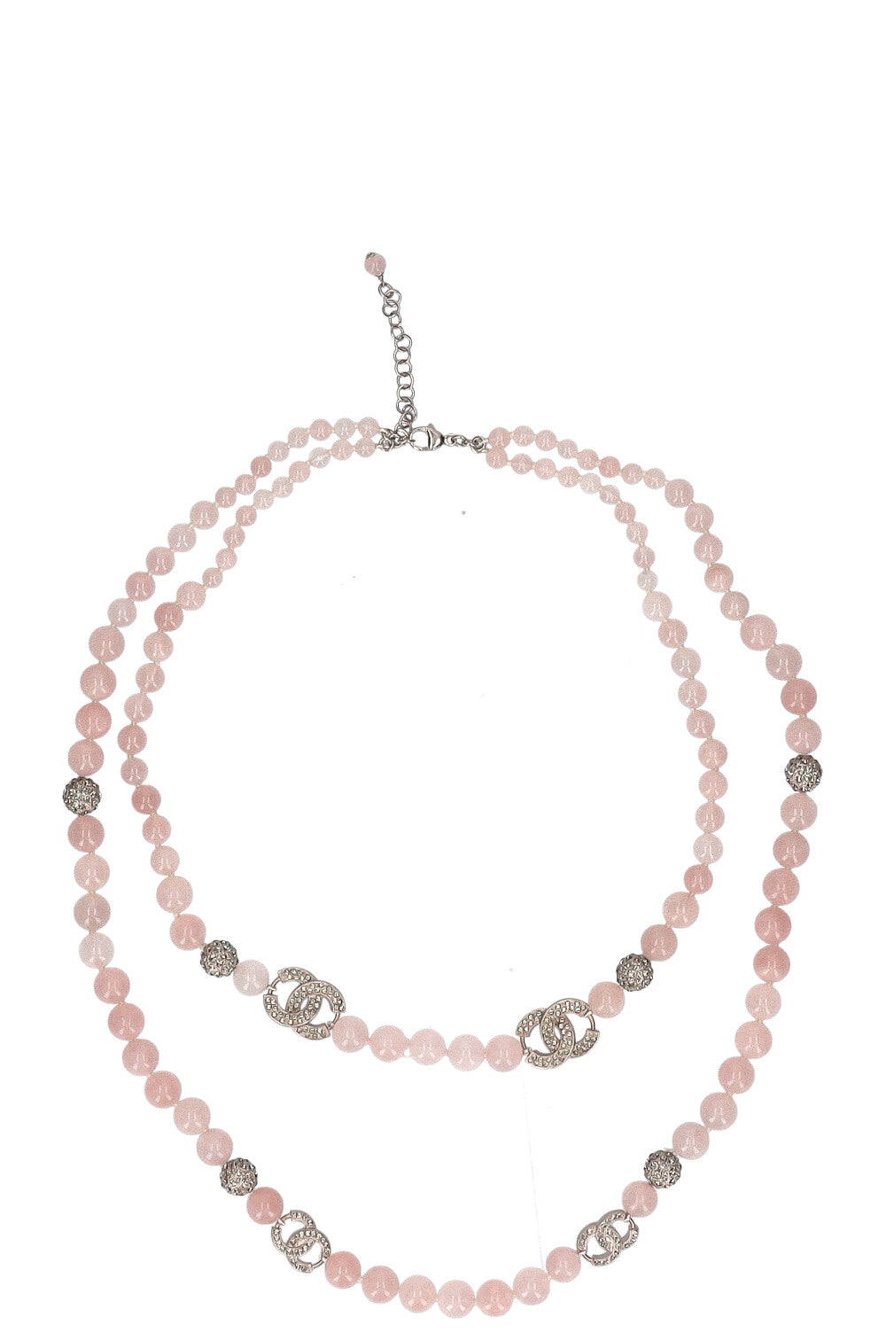 Chanel Rose Quartz Necklace Pink SS 2015