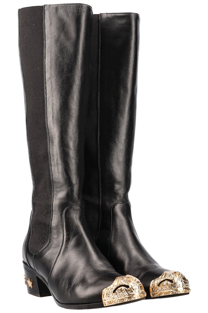 CHANEL Paris Dallas Boots Black