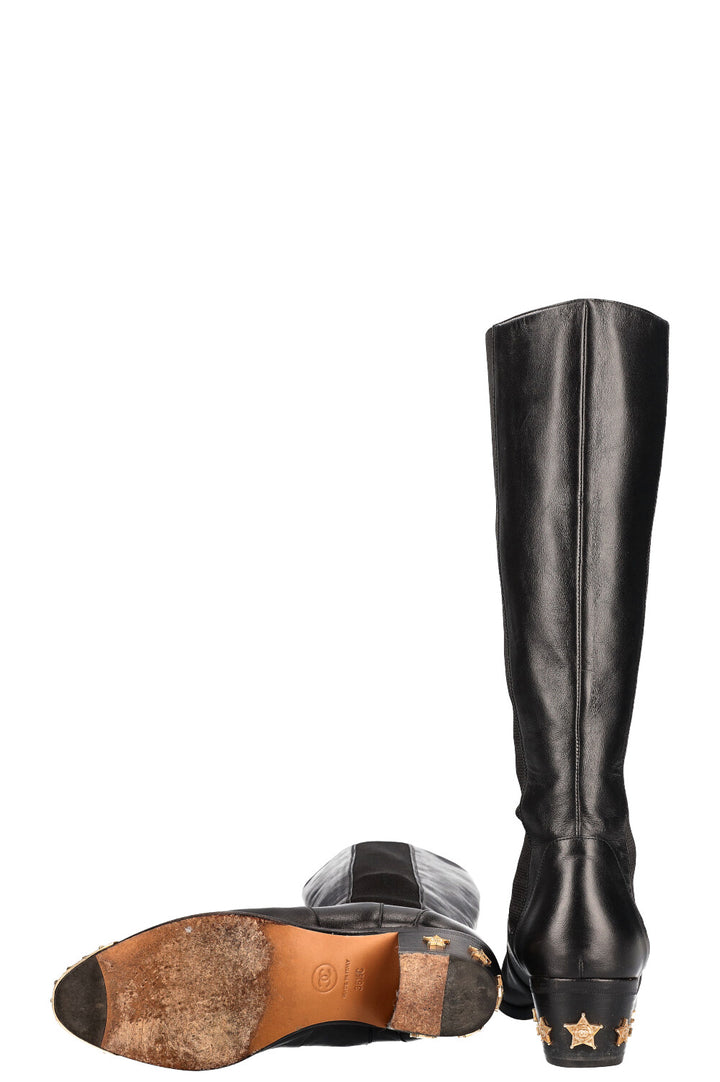 CHANEL Bottes Paris Dallas Noir