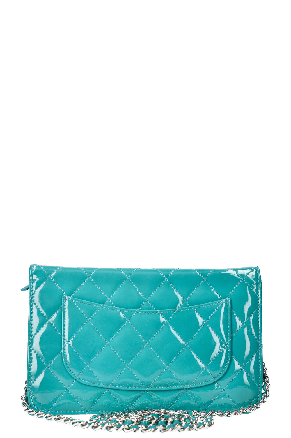 CHANEL 2.55 WOC Patent Leather Turquoise REAWAKE