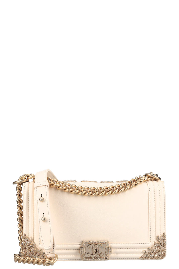 CHANEL Medium Boy Bag Ivory
