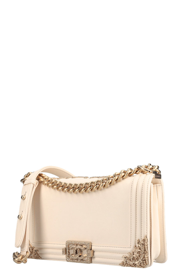 CHANEL Medium Boy Bag Ivory