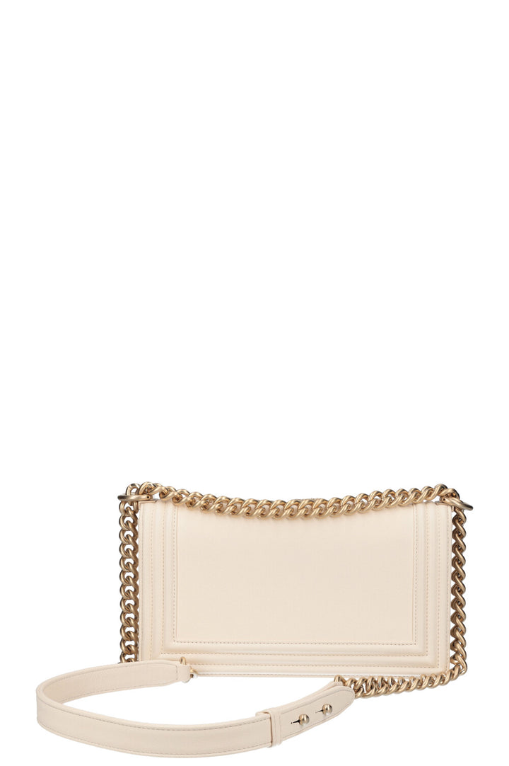 CHANEL Medium Boy Bag Ivory