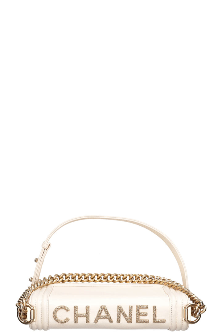 CHANEL Medium Boy Bag Ivory