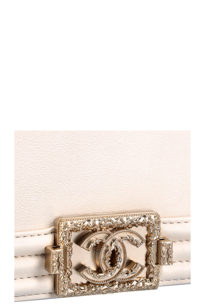CHANEL Medium Boy Bag Ivory