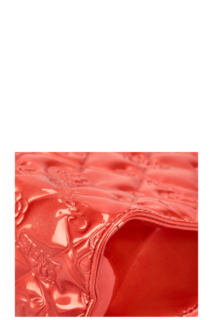 CHANEL Mademoiselle Bag Patent Coral