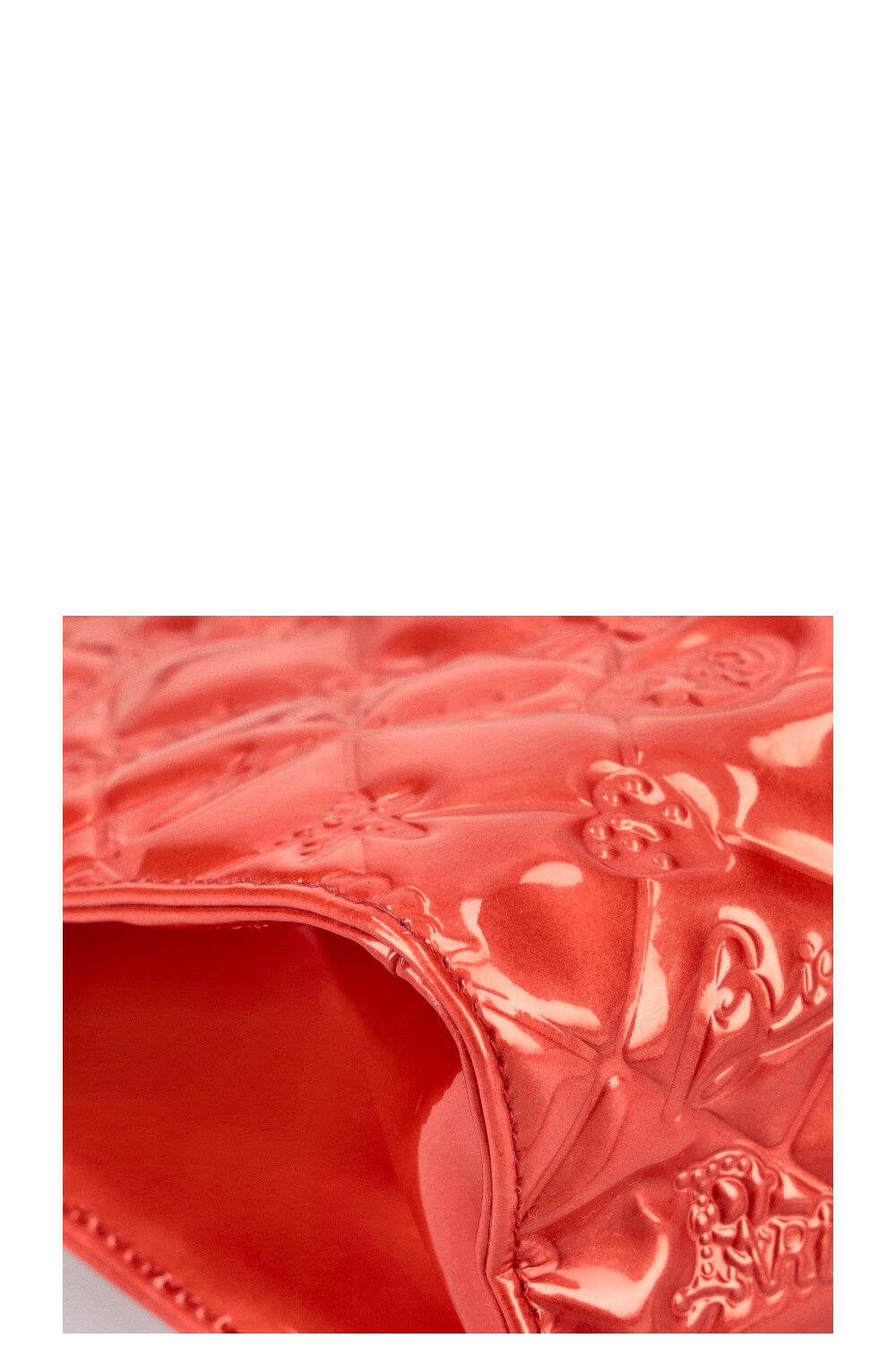 CHANEL Mademoiselle Bag Patent Coral