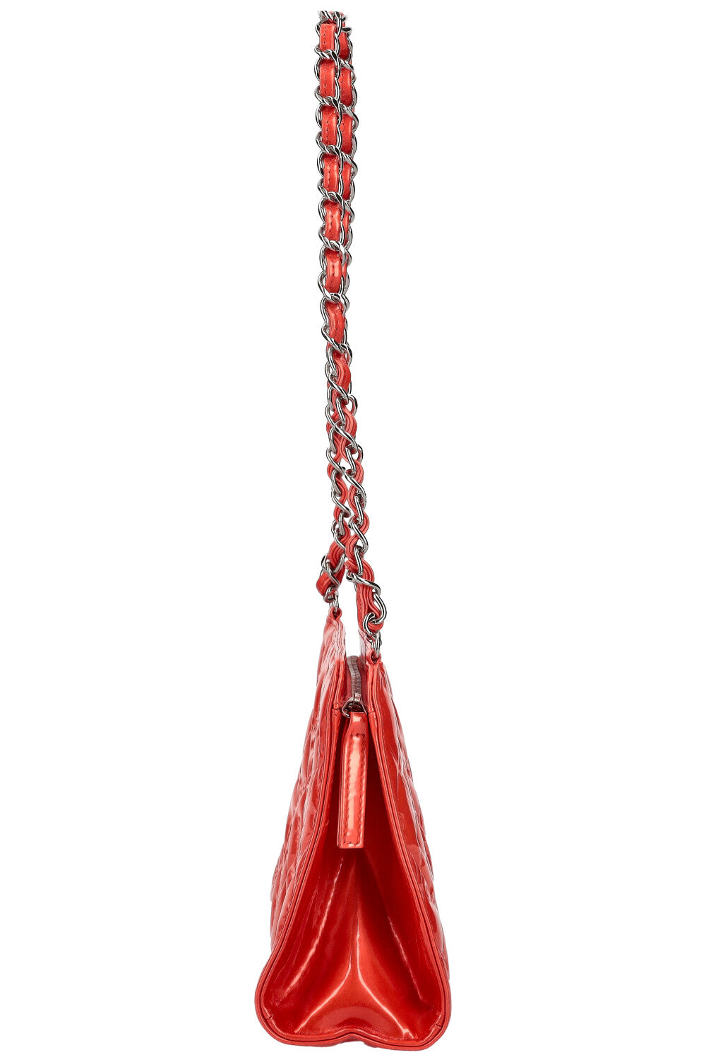 CHANEL Mademoiselle Bag Patent Coral