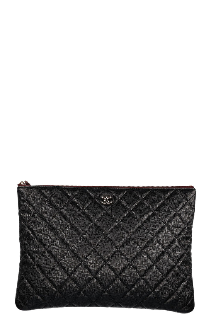 CHANEL Timeless Pochette Black Caviar