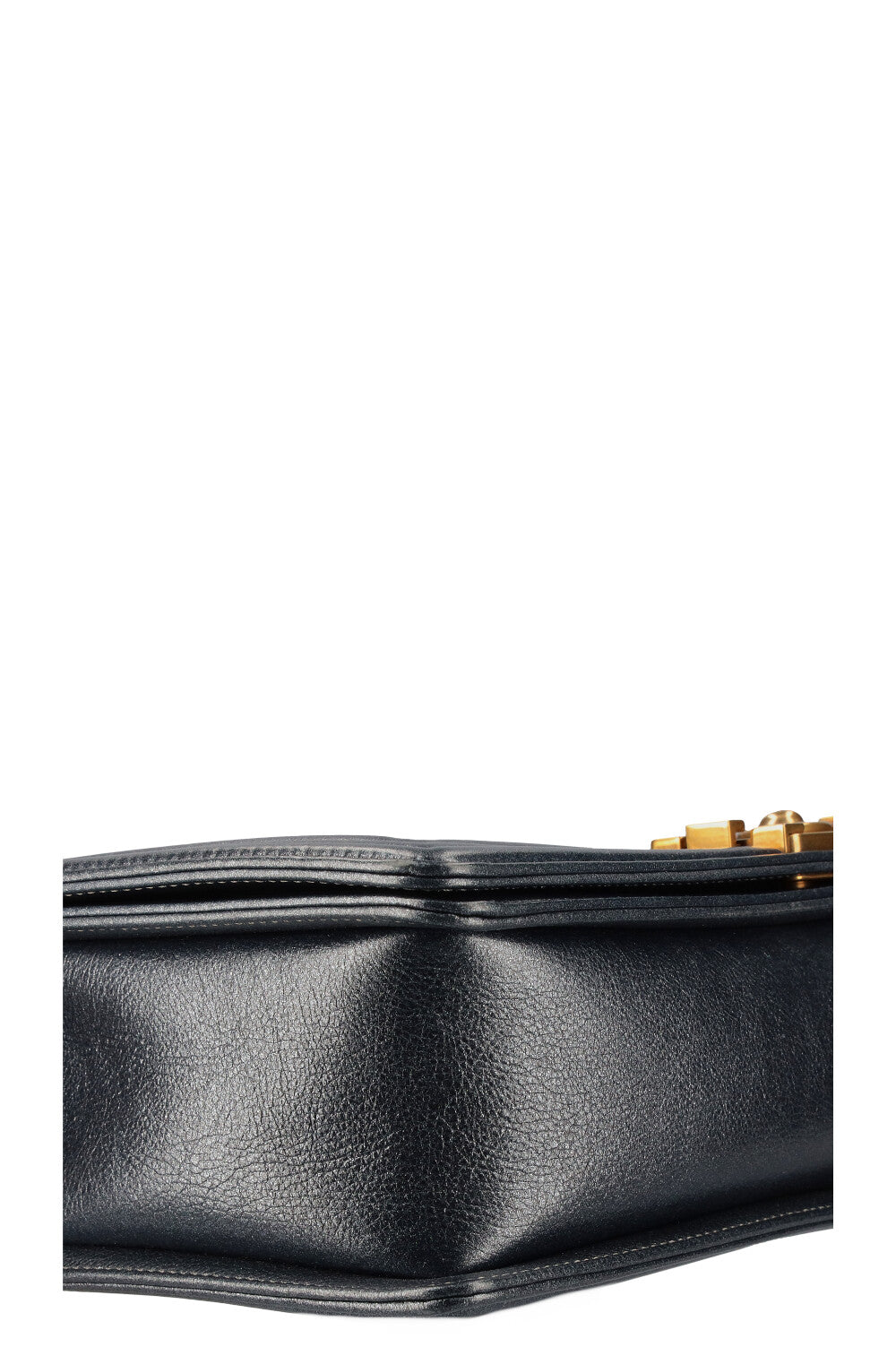 CHANEL Boy Bag Large Metallic Blue
