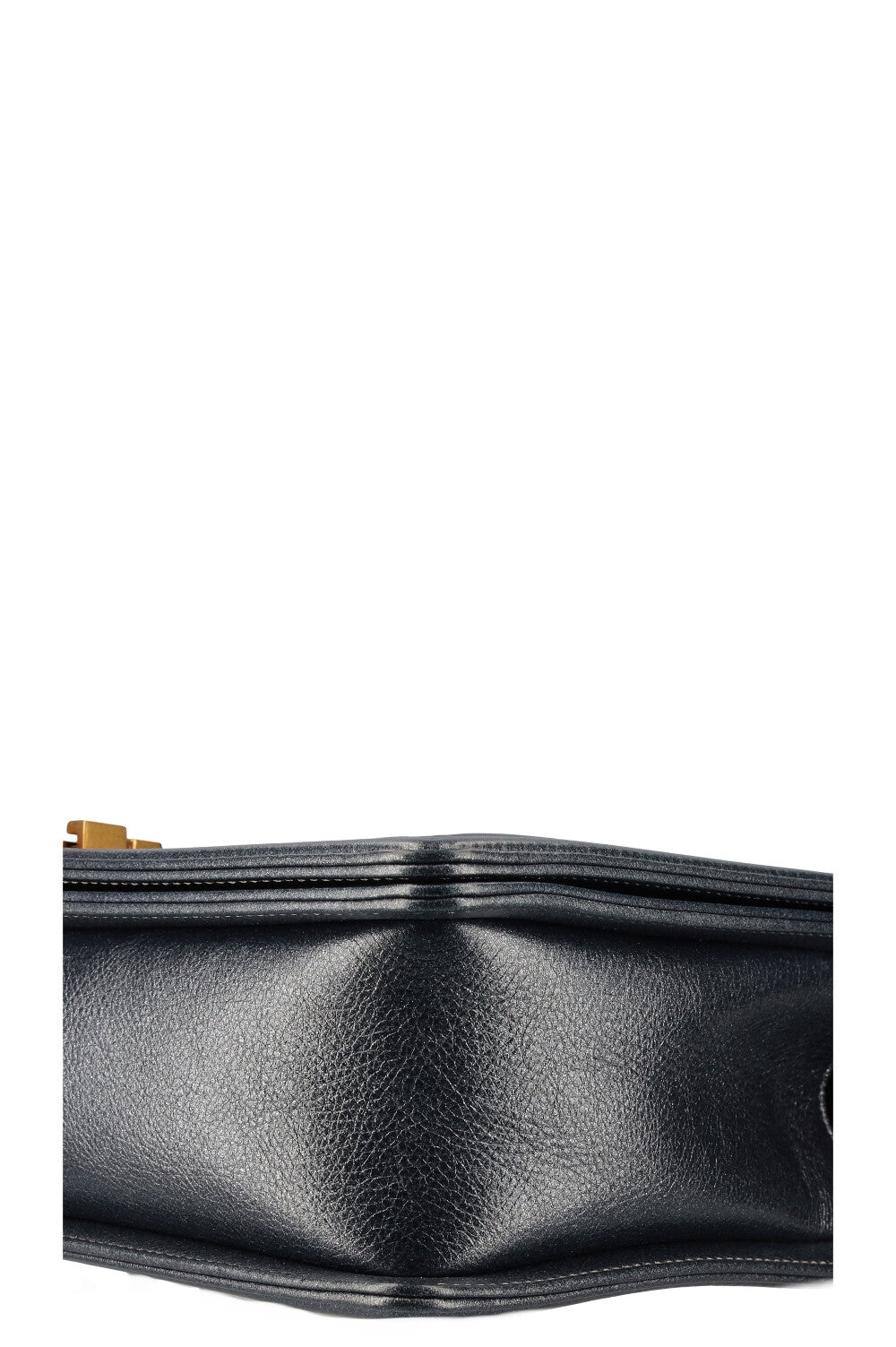 CHANEL Boy Bag Large Metallic Blue