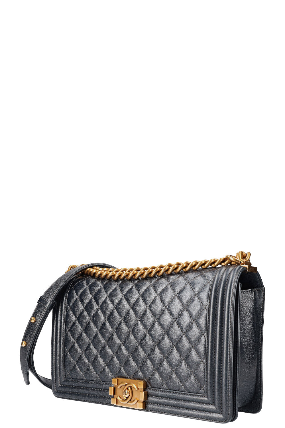 Chanel boy metallic hot sale