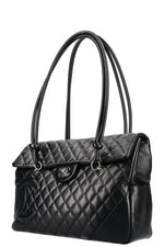 CHANEL Cambon Flap Tote Bag Black