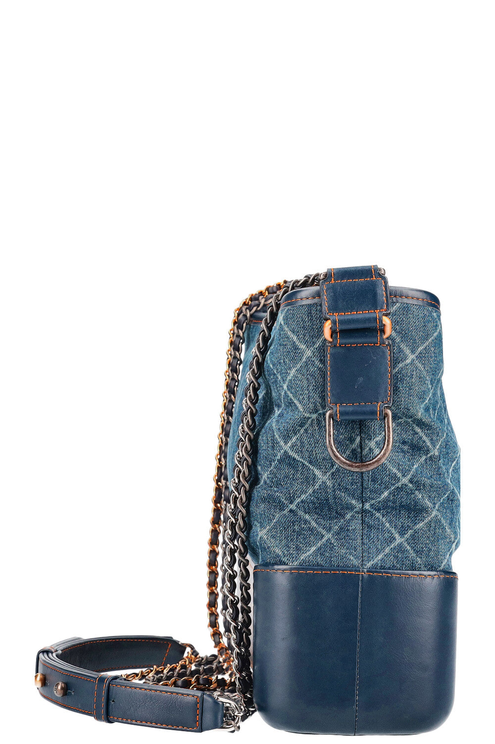 Chanel Blue Quilted Denim & Calfskin Large Gabrielle Hobo, myGemma, SG