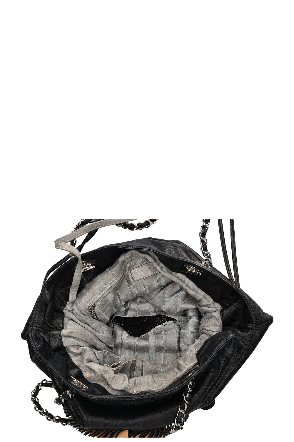 CHANEL CC Disc Bon Bon Cabas Noir
