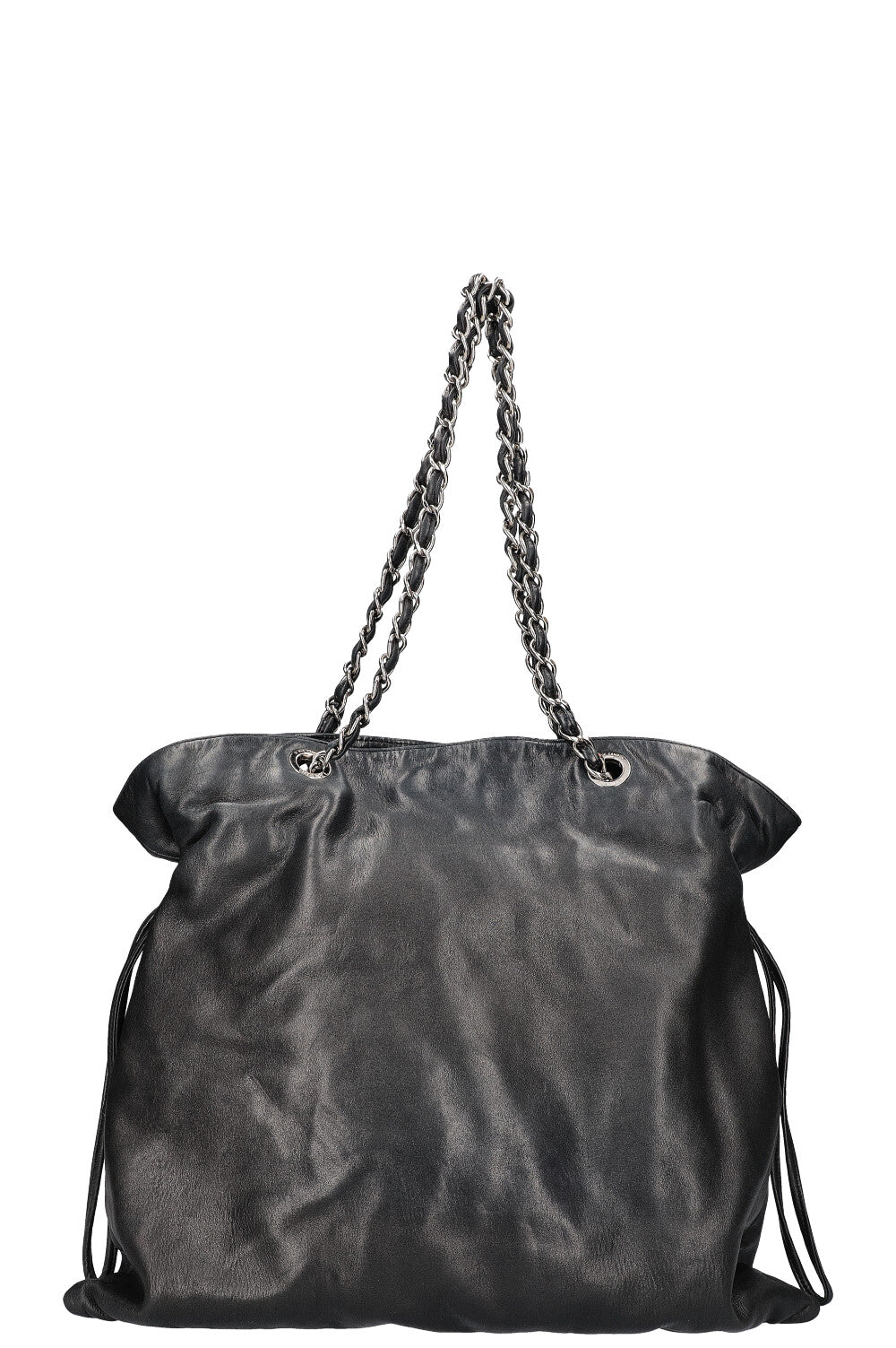 CHANEL CC Disc Bon Bon Cabas Noir