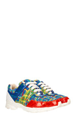 CHANEL Tennis Sneakers Tweed w Neon