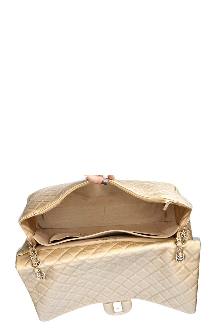 CHANEL XXL Airline Classic Flap Bag Gold