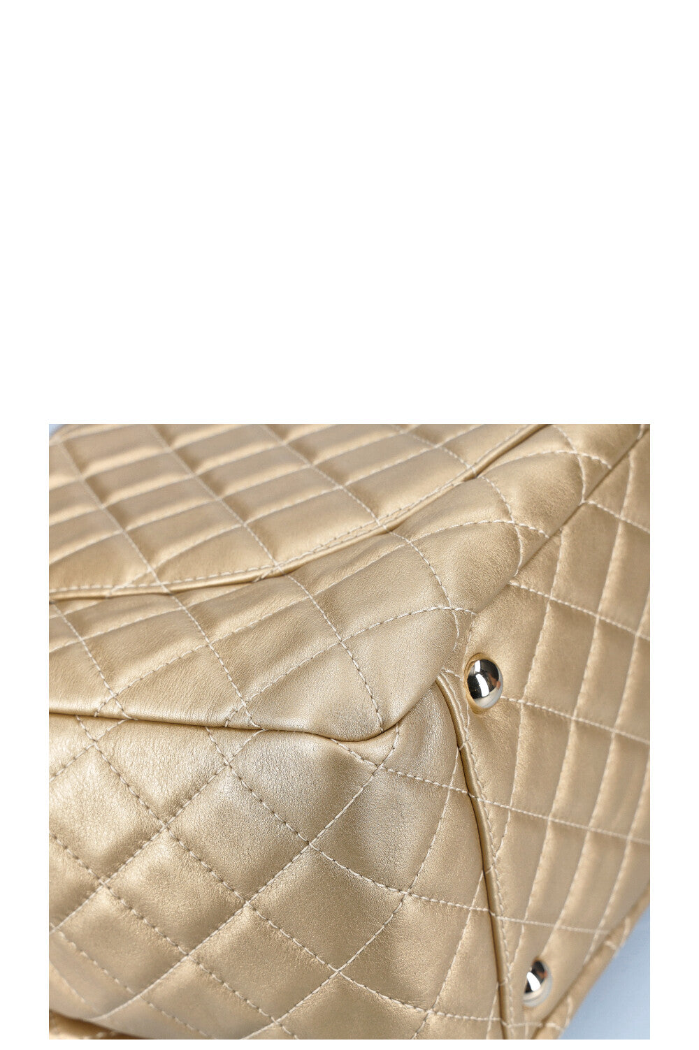 CHANEL XXL Airline Classic Flap Bag Gold