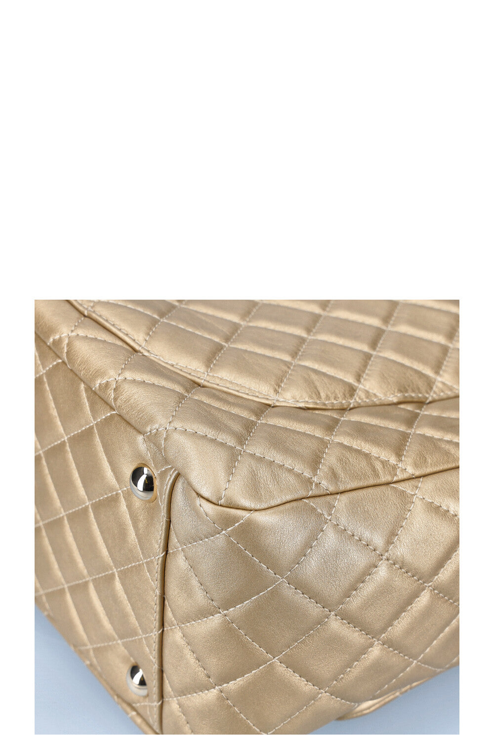 CHANEL XXL Airline Classic Flap Bag Gold