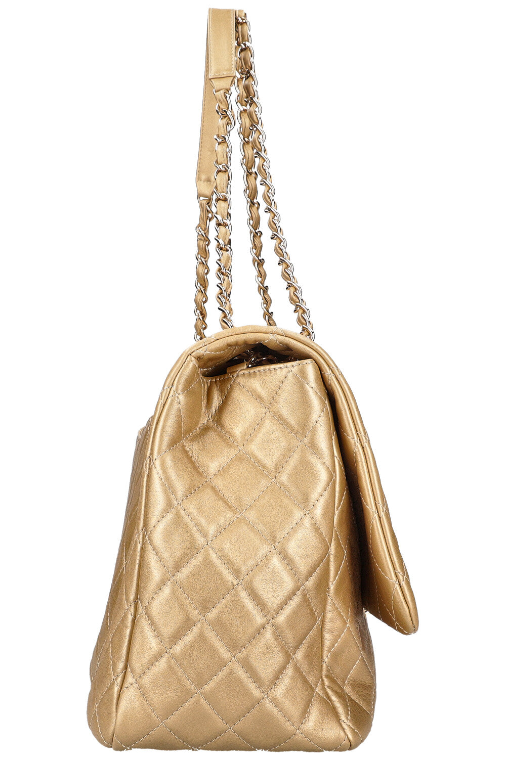 CHANEL XXL Airline Classic Flap Bag Gold