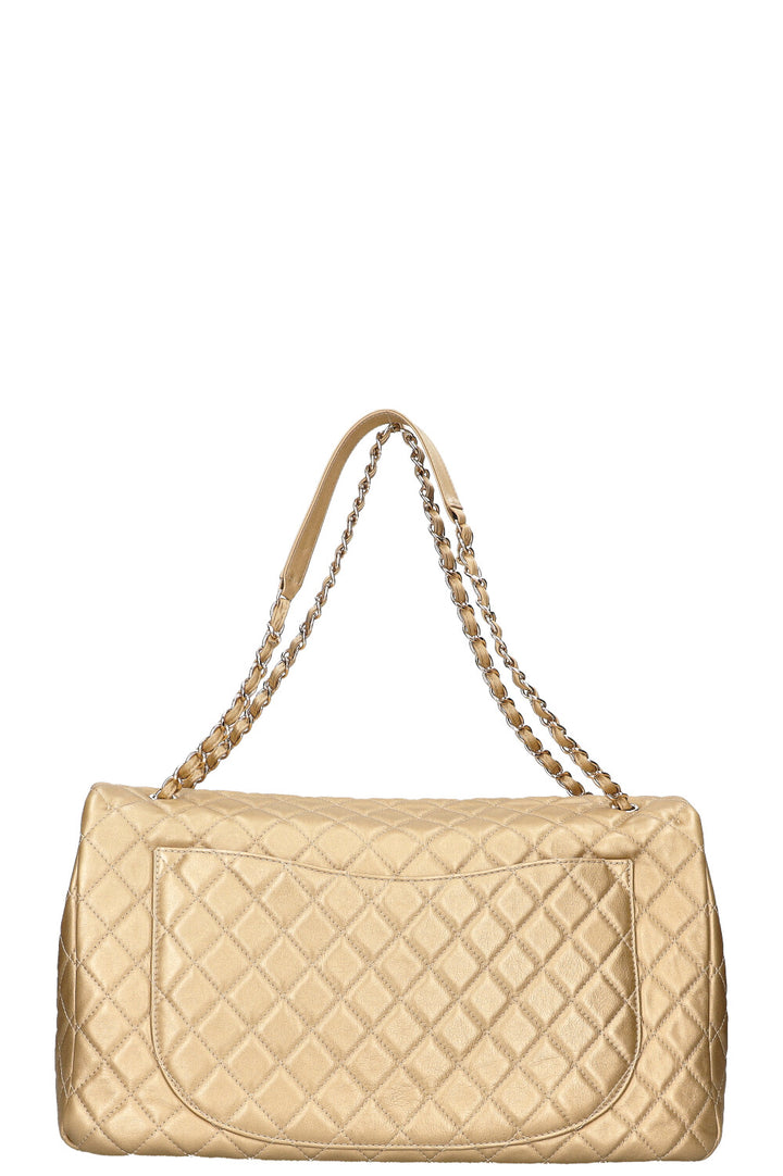 CHANEL XXL Airline Classic Flap Bag Gold