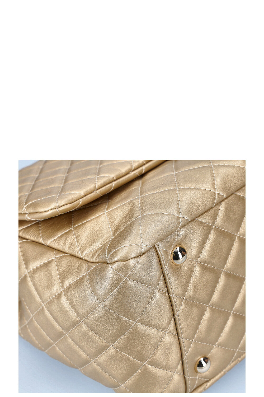 CHANEL XXL Airline Classic Flap Bag Gold REAWAKE