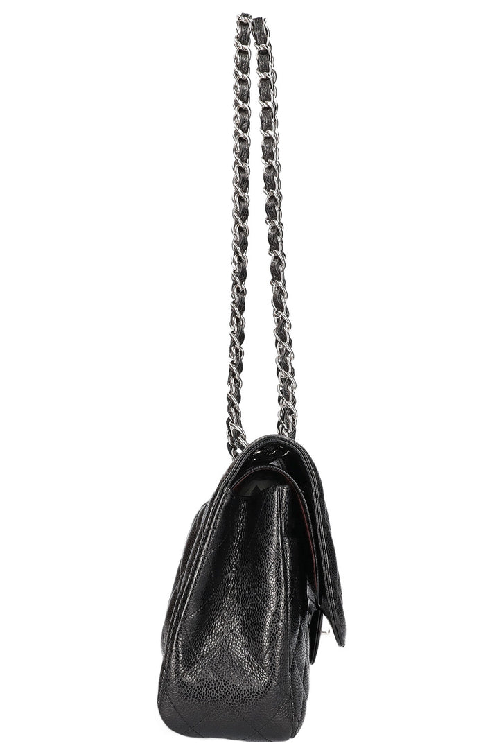CHANEL Double Flap Bag Large Caviar Black