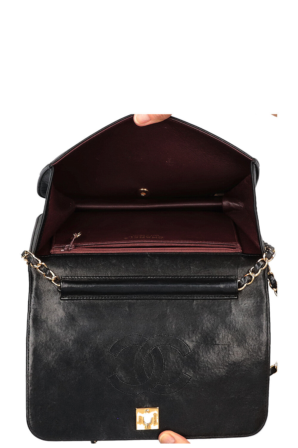 CHANEL Full Flap Bag Black