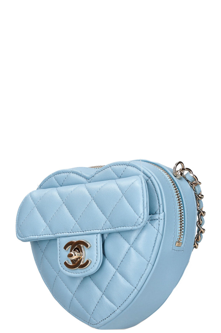 CHANEL Heart Bag Baby Blue 2022