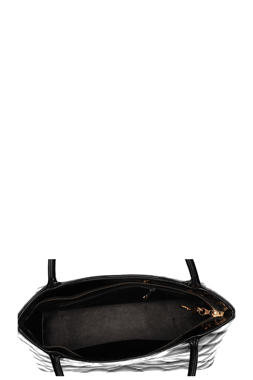 CHANEL Medaillon Tote Patent Black 2002
