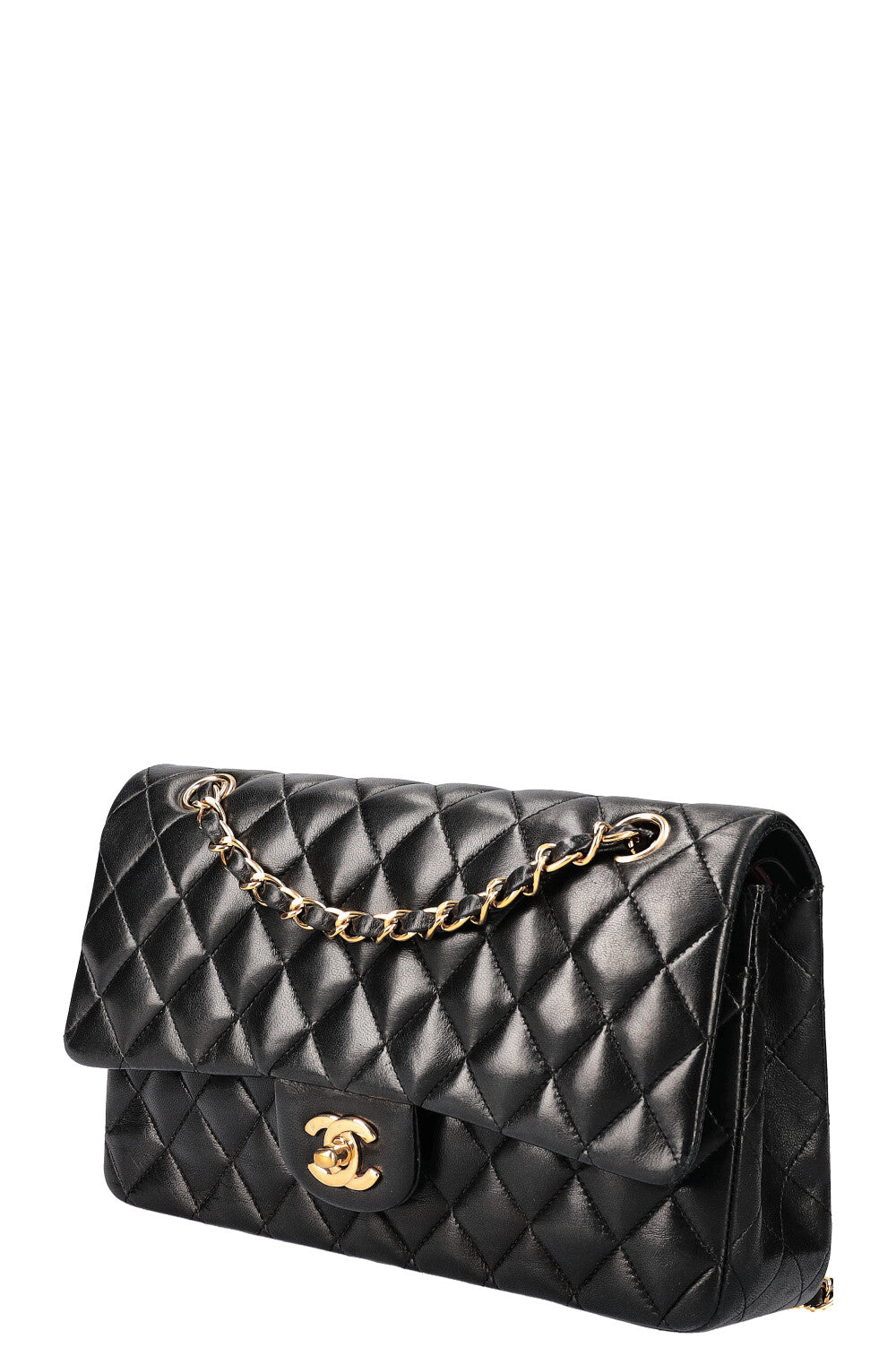 CHANEL Double Flap Bag Black Medium 2011