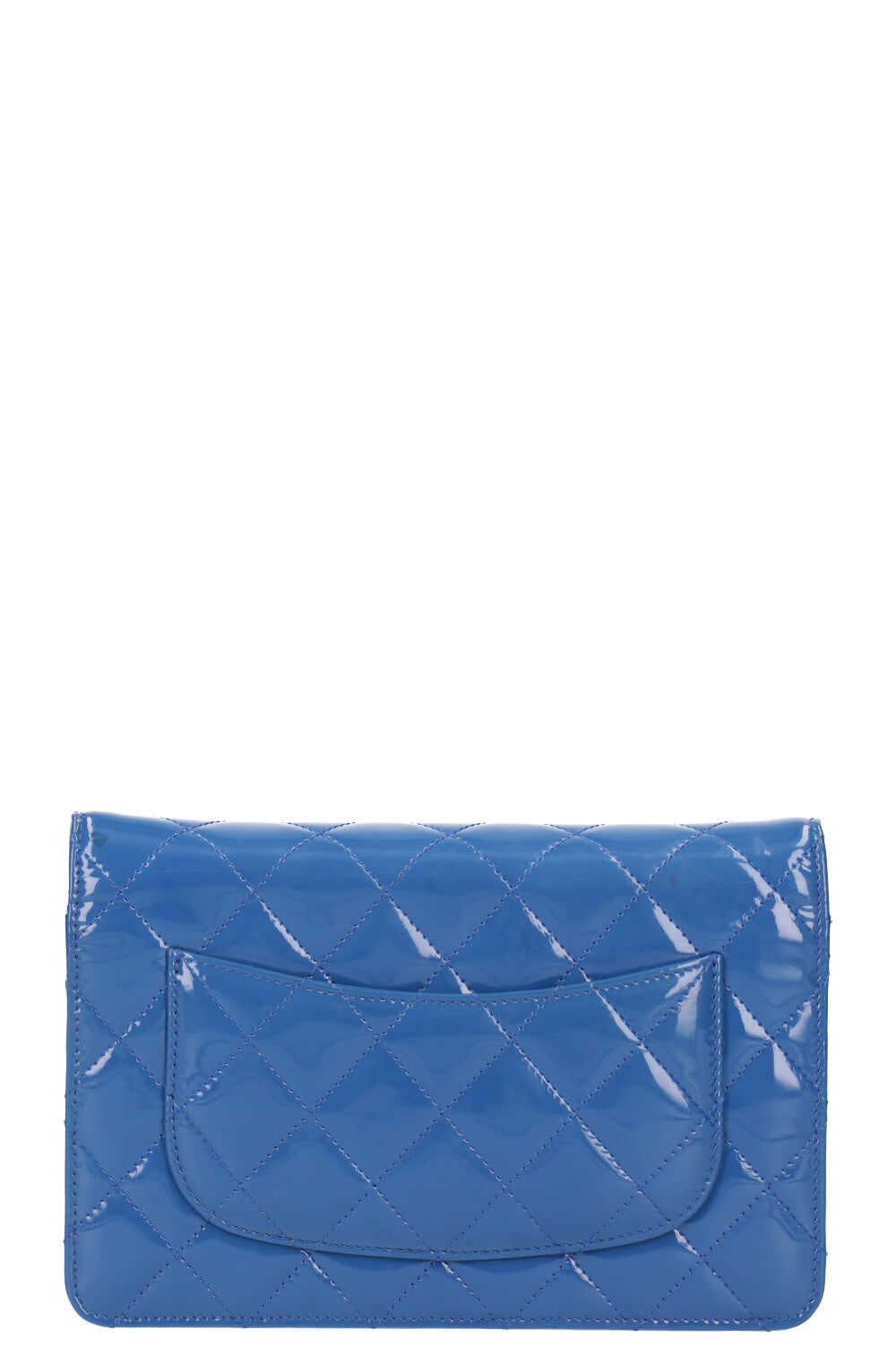 CHANEL WOC Patent Blue