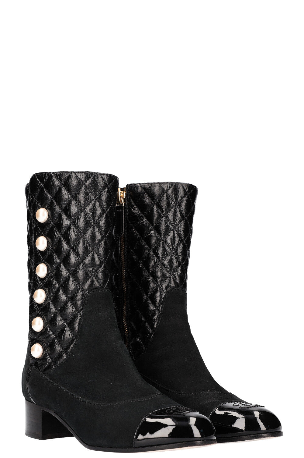 Chanel Pearl Boots 