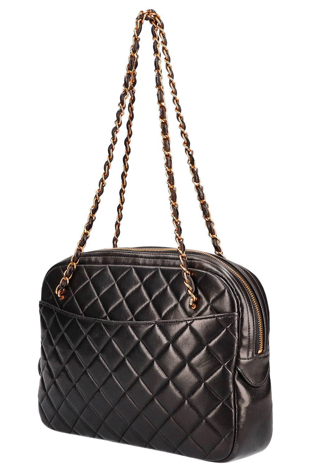 CHANEL Camera Bag Quilted Black