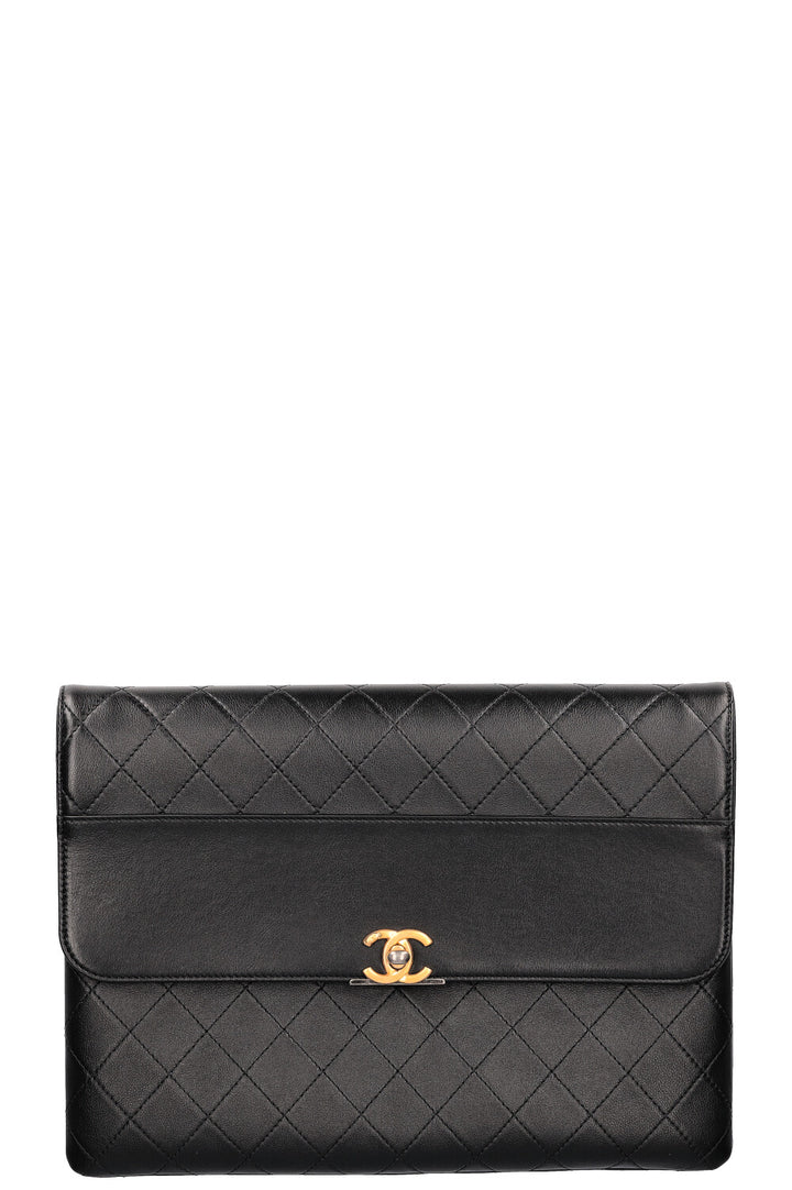 Chanel Clutch Quilted Black