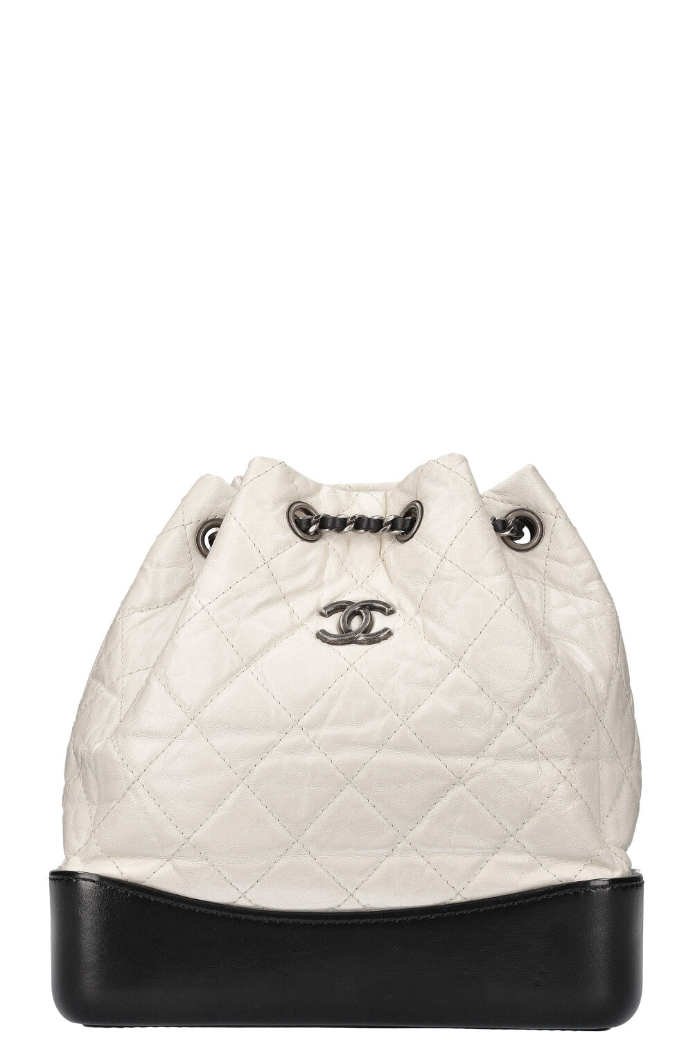 Chanel gabrielle backpack white deals