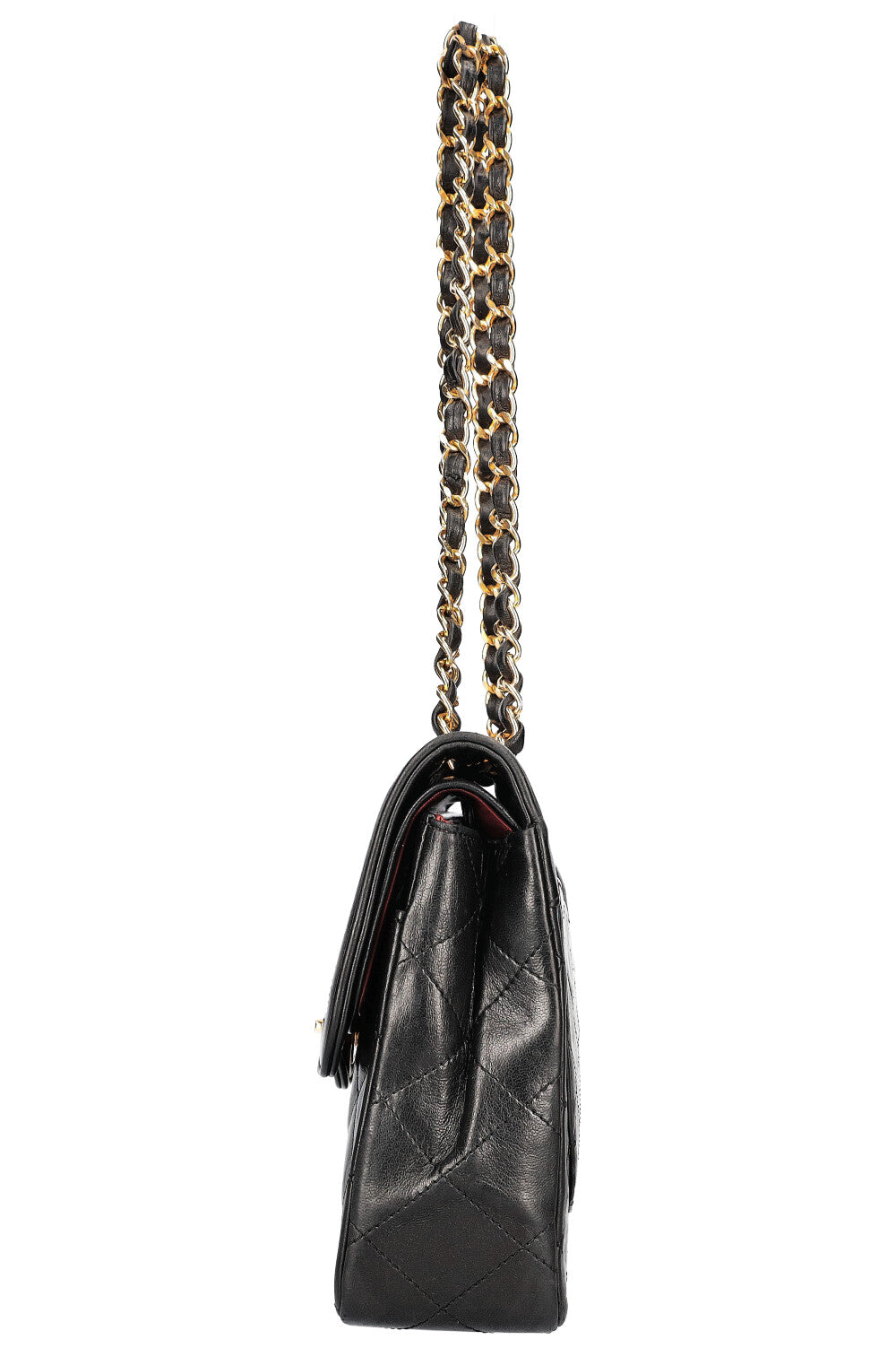 CHANEL Vintage Paris Sac à Rabat CC Bicolore Noir