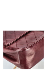 CHANEL Vintage Reissue Chain Double Flap Bag Bordeaux