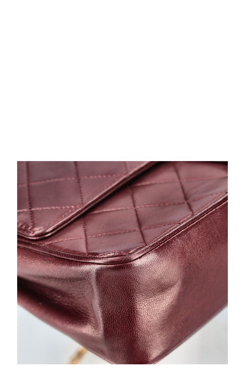 CHANEL Vintage Reissue Chain Double Flap Bag Bordeaux
