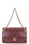 CHANEL Vintage Reissue Chain Double Flap Bag Bordeaux