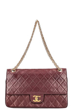 CHANEL Vintage Reissue Chain Double Flap Bag Bordeaux