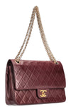 CHANEL Vintage Reissue Chain Double Flap Bag Bordeaux