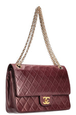 CHANEL Vintage Reissue Chain Double Flap Bag Bordeaux