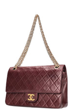 CHANEL Vintage Reissue Chain Double Flap Bag Bordeaux